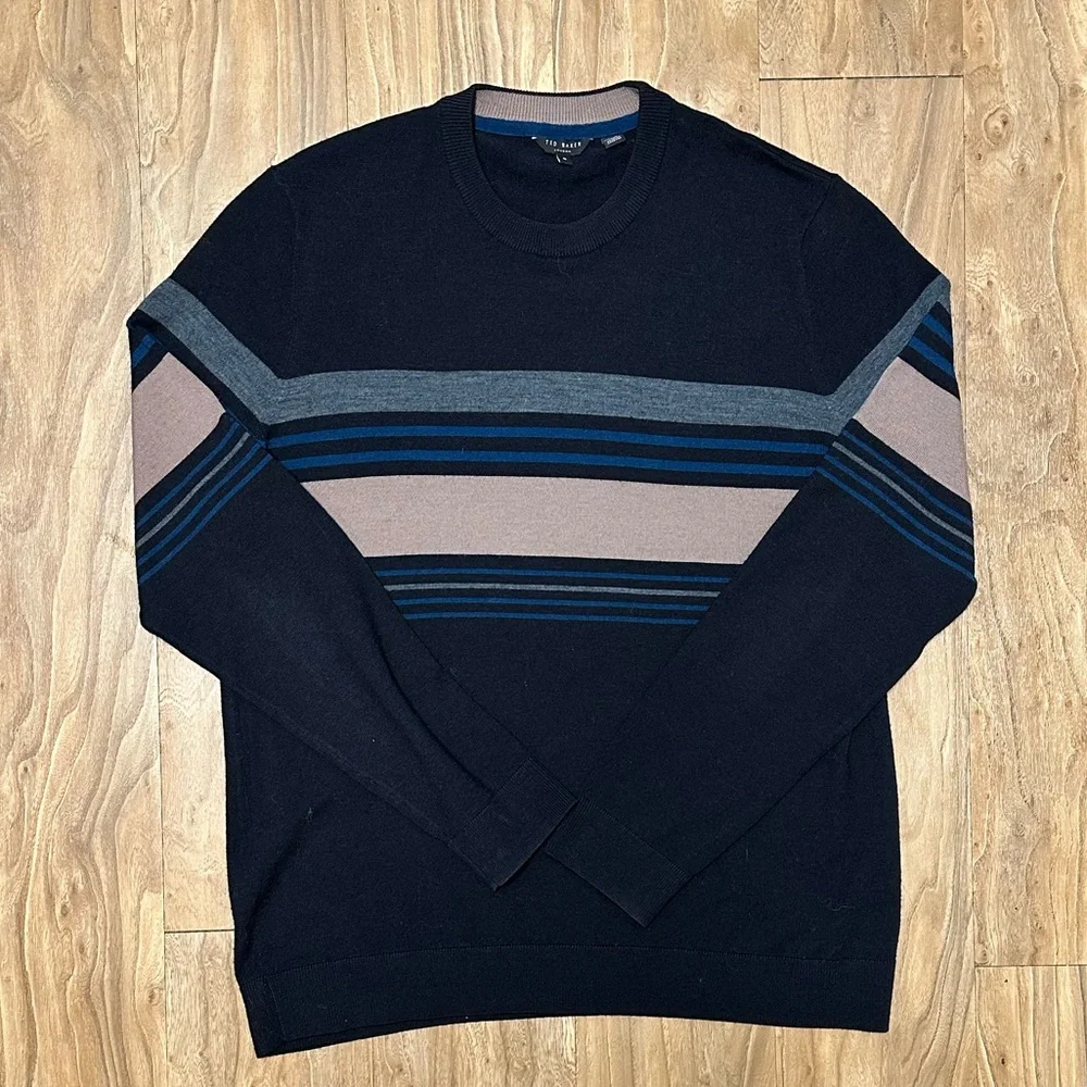 **TED BAKER** striped sweater SIZE 5 (medium) - Picture 2 of 6